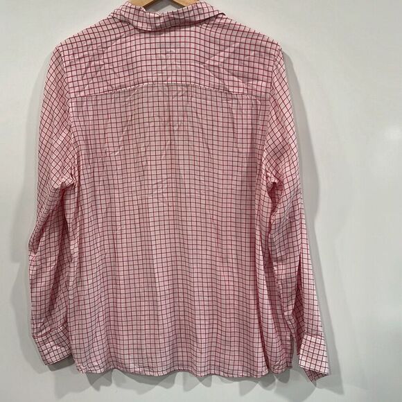 Foxcroft tencel red plaid button up shirt womens - Picture 7 of 8